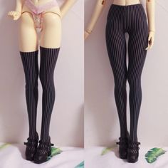 Blue Thigh Stockings/Pantyhose Stripes Striped for 1/6 1/4 1/3SD13/16 BJD Doll | eBay Emo Look, Striped Stockings, Female Clothes, Anime Warrior, Pin Stripe, Bjd Doll, Pink Ombre, Bjd Dolls, Thigh Highs