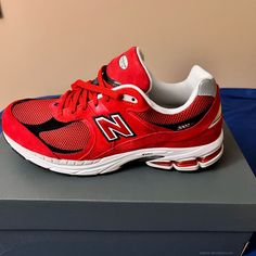 New Balance 2002r “Team Red” Never Worn Size 12 New Balance 2002r, Shoes New Balance, Team Red, New Balance Shoes, Mens Shoes Sneakers, Red And Black, Red Color, New Balance, Black Red