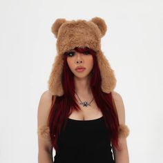 Teddy Trapper – HeavenSent Trapper Hat Outfit, Fur Hat Outfit, Faux Fur Accessories, Long Hooded Coat, Cute Winter Hats, Hat Aesthetic, Russian Winter, Hat Outfit, Fur Accessories