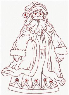 a drawing of santa claus with red eyes on his face and beard, standing in front of a white background