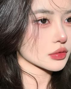 Cutie makeup #cutemakeup #sunkissedmakeup Soft Valentines Day Makeup, Jelly Look Makeup, Douyin Makeup White Person, Ulzangg Makeup, Korean Ladylike Makeup, Sweet Makeup Look