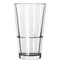 an empty glass is shown on a white background