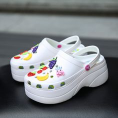 Summer Women Slippers Platform Clogs Outdoor Garden Shoes Female Pool Sandals Bathroom Flip Flops Mules Beach Slippers Korean Sandals, Bathroom Flip, Stationary Accessories, Slippers Platform, Pool Sandals, Garden Shoes, Platform Clogs, Women Slippers, Beach Slippers