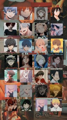 an image of many different anime characters