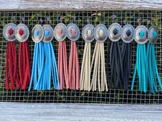 Suede Earrings, Embroidered Cactus, Concho Earrings, Rodeo Jewelry, Leather Jewelry Making, Earrings Western, Turquoise Choker, Western Earrings, Earrings Antique