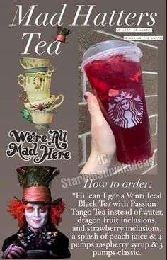 the mad hatter's tea advertisement is shown