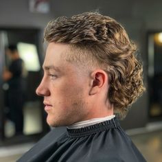 Subtle Mohawk, Faded Mohawk, Classic Mullet, Men Mullet, White Boy Haircuts