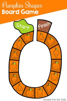 a pumpkin shape board game with the letter o on it's front and bottom