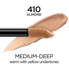 Don't stop asking for more. Experience full-on coverage and full-face wear for up to 24 hours. Our most pigmented formula ever in our largest concealer shade range - Full Wear Concealer gives full coverage with a flawless matte finish. Conceals imperfections while doubling as a contour/highlight product. Shape the face by applying this full coverage concealer one shade darker to contour and one shade lighter to highlight and blend! Our extra large applicator provides maximum blemish concealer co Loreal Paris Infallible, Medium Hair Color, Waterproof Concealer, Olive Undertones, Contour Highlight, Tarte Shape Tape, Concealer Shades, Best Concealer, Full Coverage Concealer