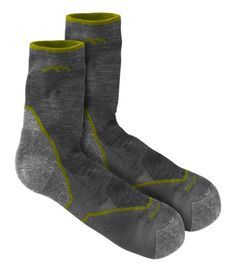 These fast-drying, breathable men's Darn Tough lightweight crew socks are ideal for hikers who need comfortable performance without the weight of extra cushioning. Redesigned with mesh panels on top of the foot for increased breathability. Micro Crew Height: A shorter take on the traditional crew height. Peeks just above the top of a standard hiking boot. 54% nylon/43% Merino wool 3% Lycra Spandex. New smooth ribbing upper reliably stays in place. Extended cushioning over the Achilles for comfor Functional Midweight Socks For Outdoor Activities, Durable Midweight Socks For Outdoor Activities, Durable Socks For Outdoor Activities, Functional Lightweight Socks For Outdoor, Functional Lightweight Outdoor Socks, Lightweight Functional Socks For Outdoor, Functional Breathable Socks For Outdoor, Breathable Functional Socks For Outdoor Activities, Breathable Functional Socks For Outdoor