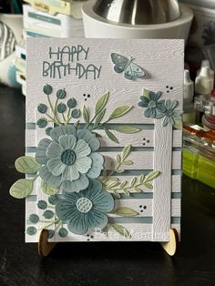 a close up of a card on a table