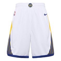 Nike Men NBA Swingman Shorts Golden State Warriors White AV4971-100 (Men's/Basketball/Fans Edition/Gift Recommend/Gift to Boyfriend) White Athletic Shorts For Basketball Season, White Shorts For Basketball, Collegiate White Bottoms For Sports Events, White Moisture-wicking Basketball Bottoms, Nike Sporty Basketball Bottoms, Nike Sportswear Bottoms For Basketball, Nike White Shorts For Sports Events, Nike Moisture-wicking Basketball Bottoms, Nike White Basketball Shorts