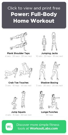 an exercise poster showing the different exercises to do