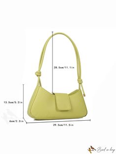 BirdinBag - Sleek Baguette Bag | Minimalistic Style Trendy Solid Color Baguette Shoulder Bag, Solid Color Square Baguette Bag For Everyday Use, Square Baguette Bag For Everyday Use, Trendy Solid Baguette Shoulder Bag, Solid Square Baguette Bag For Everyday Use, Everyday Rectangular Baguette Bag With Adjustable Handle, Casual Rectangular Baguette Bag For Office, Trendy Baguette Bag With Adjustable Strap For Office, Solid Color Satchel Baguette Bag With Single Shoulder Strap