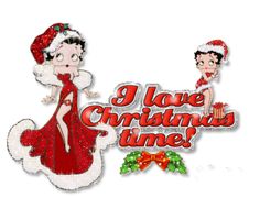 i love christmas time embroidered iron - on applique patch with santa and mrs claus