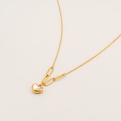 Shiny Shine Necklace-Necklaces-Jessica Wang Minimalist Plated Chain Necklace As Gift, Elegant Gold Stainless Steel Heart Necklace, Heart Pendant Necklace With Delicate Chain In Stainless Steel, Gold Plated Open Heart Tarnish Resistant Necklace, Stainless Steel Heart Pendant Necklace With Delicate Chain, Heart-shaped Tarnish-resistant Stainless Steel Necklace, Everyday Gold Heart Necklace In Stainless Steel, Gold Stainless Steel Heart Necklace For Everyday, Everyday Gold Stainless Steel Heart Necklace