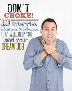 Don’t Choke! 10 Interview Questions (with Answers) That Will Help You Land Your… Star Interview Questions And Answers, Interview Infographic, Life Secrets, Interview Help, Questions With Answers, Common Interview Questions, Job Tips, Job Hunting Tips, Interview Answers