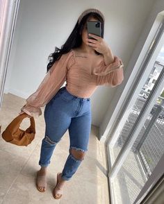 Buchi Fresa Outfits Plus Size, Buchifresa Outfits Plus Size, Casual Buchifresa Outfits, Gender Reveal Outfits For Guest, Girly Outfits With Jeans, Wedding Casual Outfit Guest, Casual Outfits Latina, Nina Fresa Outfits, Chicas Fresas Outfit