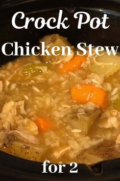 crock pot chicken stew for 2