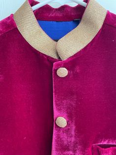 Hot Pink Nehru Vest 38 r for formal functions Vest Dress, Varsity Jacket, Hot Pink, Mens Jackets, Jackets & Coats, United States, Ships, Mens Outfits, Pink