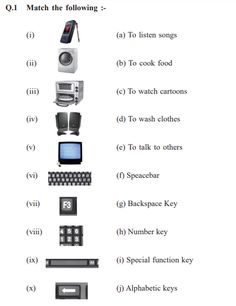 worksheet for using the following words to describe objects