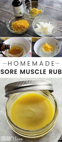 Do you an all-natural sore muscle relief? Here you will learn how to treat sore muscles naturally and effectively by combining coconut oil, shea butter, jojoba oil, beeswax granules and essential oils. Whether you know the cause of your sore muscles or ha Sore Muscle Relief, Cooking With Turmeric, Health Coconut Oil, Sore Muscle, Muscle Rub, Muscle Relief, Coconut Oil Uses, Diy Remedies