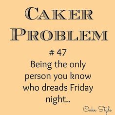 the words caker problem written in black and white on an orange background with a brown border