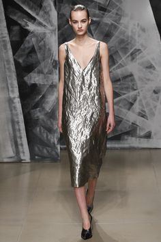 Jil Sander Autumn-Winter 2016-2017 (Fall 2016) fashion collection Metallic Fashion, Fashion Week Trends, Silver City, Summer 2019, Mode Inspiration