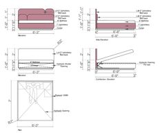 the drawing shows different types of furniture