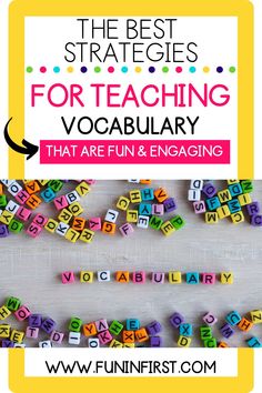 the best practices for teaching vocably that are fun and engaging