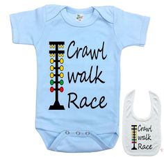 PRICES MAY VARY. Boy or Girl " Crawl walk Race " car racing outdoors themed bodysuits are a great gift for newborns, babies, infants, & baby shower Gift, shower, Holiday, or just a for mom/dad, with our boutique baby bodysuits. We've got you covered! Great Gift Set: Unique designs are printed on onesies that are beautiful and sure to make mom and dad very happy Boys and Girls -Unisex, Quick & easy diaper changing with reinforced three-snap closure Printed & Designed in the usa & Each baby onesie Boutique Baby, Diy Baby Shower Gifts, Sports Baby, Baby Baskets, Baby Gift Basket, Baby Shower Diy, Car Racing, Cute Cars