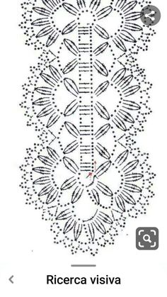 an image of a crochet pattern with the words ricoca visiva on it