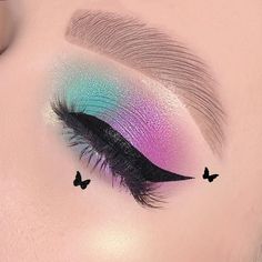 Crazy Eye Makeup, Butterfly Makeup, Graphic Makeup, Eye Makeup Pictures, Eye Makeup Designs, Dope Makeup, Makijaż Smokey Eye