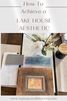 Lake House Aesthetic Lake House Powder Room Ideas, Lakehouse Interior Design Inspiration, Lake House Entryway, Decorating Lake House, Elegant Lake House Decor, Unique Lake House Ideas, Modern Lakehouse Interiors, Diy Lake House Decor Ideas, Vintage Lake House Aesthetic