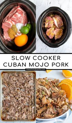 slow cooker cuban mojo pork with oranges and limes