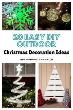 20 easy diy outdoor christmas decoration ideas that are great for the holiday season and all year round