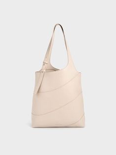 Oat Trin Tote Bag | CHARLES & KEITH Cream Minimalist Tote Bag, Charles And Keith Tote Bag, Charles And Keith Bags White, Taupe Tote Shoulder Bag With Detachable Handle, Taupe Leather-handled Tote Shoulder Bag, Charles Keith, Black Tote, Winter Day, Curator Style