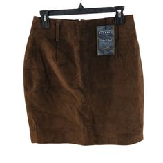 Grab The Brown Suede Vintage Express Size 9/10 Leather Skirt In Women's Now! Brand Name: Vintage Express Market: Women’s Size: 9/10 Color: Brown Style: Vintage, Genuine Leather/Suede, Compagnie Internationale, 90s, Retro, Belt Loops, Zipper Back, Small Slit, Back Pocket Material: Suede Measurements: Length 19.5", Waist Lying Flat 14.5" Condition: Brand New With Tags Shop With Confidence! *Bundle To Save With A Surprise Special Offer. *I Accept All Fair Offers! *Like To Receive A Private Offer An Midi Sweater Skirt, Yellow Pencil Skirt, Navy Blue Pencil Skirt, Name Vintage, Pink Pencil Skirt, Faux Leather Pencil Skirt, Textured Skirt, Tweed Pencil Skirt, Grey Pencil Skirt