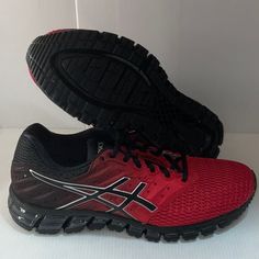 Asics Shoes Gel Quantum 180 2 Size 9.5 Men , In Uk Size 8.5, In Euro Size 43.5, In Cm Size 27.5. New With Box. Any Question Please Contact Us. Thanks Red Low-top Asics Running Shoes, Functional Asics Synthetic Running Shoes, Asics Running Shoes Fade-resistant, Asics Synthetic Lace-up Trail Running Shoes, Asics Fade-resistant Running Shoes, Shoes Asics, Asics Shoes, Athletic Shoes, Men's Shoes