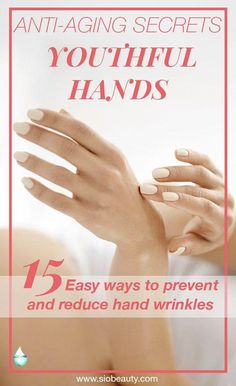 Premature hand wrinkles can leave your skin looking worn and aged. The experts at SiO Beauty share easy, natural remedies for preventing hand wrinkles. Age Spots On Face, Wrinkles Hands, Brown Spots On Skin, Creme Anti Age, Anti Aging Secrets, Brown Spots Removal, Brown Spots On Face, Skin Spots, Spots On Face