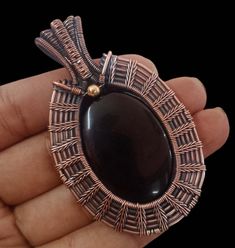 Welcome to our little shop, where you can find handmade copper wire jewelry and more, for you and your loved ones. We do accept custom orders also, kindly message us for more. Tree of Life Black Onyx Gemstone Copper Wire Wrapped Handmade Pendant Gemstone : Black Onyx Pendant length : 70 MM Pendant Width  :-45 MM Metal : Copper Why To Wear Black Onyx : Imparts self-confidence, helping you to be at ease in your surroundings. Onyx banishes grief, enhances self-control and stimulates the power of wi Handmade Brown Jewelry For Gift Making, Handmade Black Jewelry For Gift Making, Black Onyx Pendant, Copper Wire Jewelry, Wire Wrap Jewelry, Copper Jewelry Handmade, Onyx Pendant, Wrap Jewelry, Handmade Copper