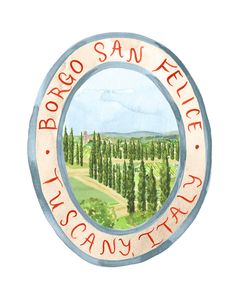 the logo for bronco san felice winery, which is located in an oval