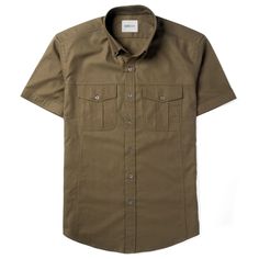 Men's Utility Shirt - Short Sleeve Editor in Fatigue Green | Batch Stylish Shirts Men, Safari Shirt, Utility Shirt, Casual Long Sleeve Shirts, What Matters Most, Cool Fits, Work Shirt, Men's Shirts, Work Shirts