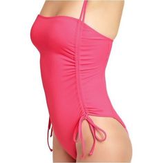 California Waves Ribbed Strappy Back One-Piece Swimsuit New With Tags! Size Jr's Large A Strappy Back Brings The "Wow" Factor To This One-Piece From California Waves. Gorgeous Bright Pink Color, Ribbed And A Cross-Back Complete The Sleek Swimsuit. . Pull-On Styling; Adjustable Over-The-Shoulder Straps Removable Cups. Nylon/Spandex; Lining: Polyester Thank You And Enjoy! Strapless Bodysuit For Spring, Spring Strapless Bodysuit, Strapless Solid Color Bodysuit For Beach, Solid Bandeau Bodysuit For Beach, Strapless Beach Bodysuit For Spring, Strapless Bodysuit For Beach In Spring, Purple Line, 1 Piece Swimsuit, Striped One Piece