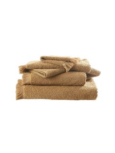 three towels stacked on top of each other