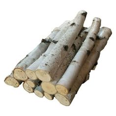 Bundle of 10 White Birch Logs Birch Planter, Outdoor Holiday Planters, Holiday Planter, Christmas Log, Birch Logs, Fireplace Tile Surround, Fireplace Logs, Birch Branches, Diy Fire Pit