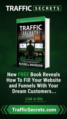 the book traffic secrets by russell brunson is on sale for $ 5 99