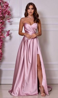 Rosa Dress, Short Bridal Dress, Stunning Prom Dresses, Prom Dress Inspiration, Pink Gowns, Pretty Prom Dresses