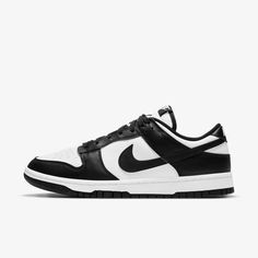 Nike Dunk Low Retro 'Panda' 2021 DD1391-100 - SOLE SERIOUSS Black And White Nike, Dr Shoes, Basket Noir, Nike High, Retro Shoes