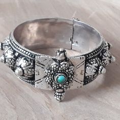 Very Unique and traditional Moroccan Silver Bangle Jewelry. This Piece of jewelry will add a high value to your jewelry set. It is made of Silver. Special design for opening and closing this bangle.  Product Features: Style: Boho bangle Weight: 64 grams width: 2.2 cm Length/Size: 16 cm From end to end Silver Boho Jewelry, Moroccan Jewelry, Boho Bangle, Stil Boho, Wrist Bracelet, Bangle Jewelry, Hippie Bracelets, Handmade Bangles, Jewelry Unique